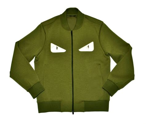 fendi monster eyes jacket green|fendi monster resale.